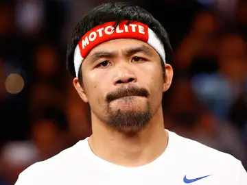 Manny Pacquiao, antes del combate frente a Mayweather Manny Pacquiao, antes del combate frente a Mayweather