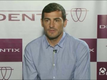 Iker Casillas durante un evento publicitario