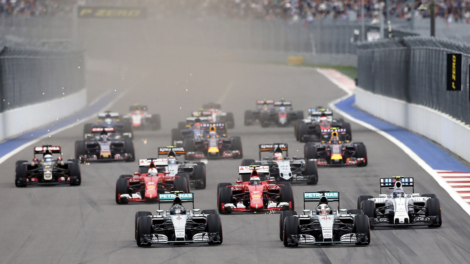 Salida del GP de Rusia