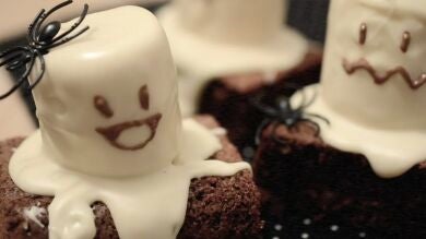 Un bizcocho fantasma para un Halloween de miedo