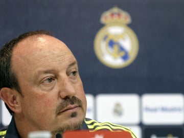 Rafa Benítez, en sala de prensa