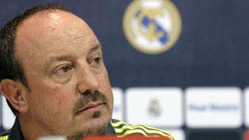 Rafa Benítez, en sala de prensa