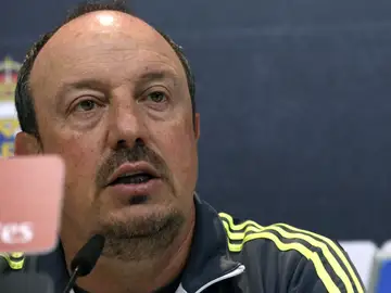 Rafa Benítez en rueda de prensa Rafa Benítez en rueda de prensa