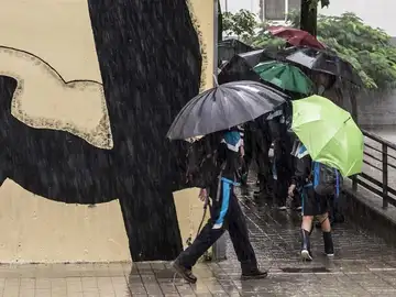 Lluvia y paraguas Lluvia y paraguas