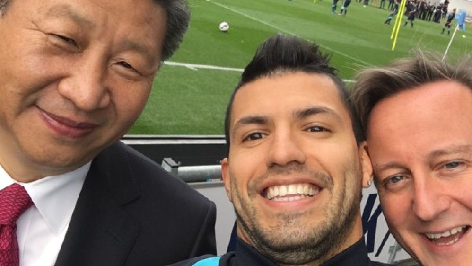 El selfie más político de Sergio 'Kun' Agüero