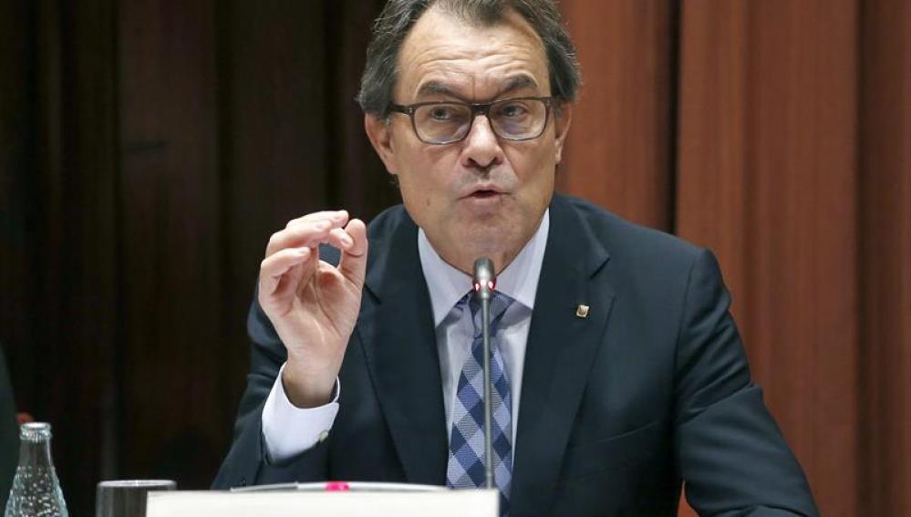 Artur Mas, en el Parlament