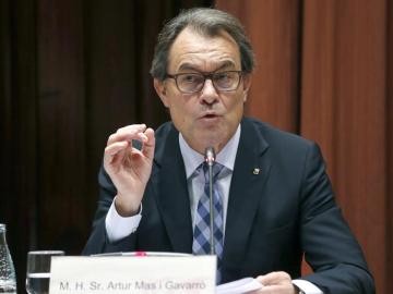 Artur Mas, en el Parlament