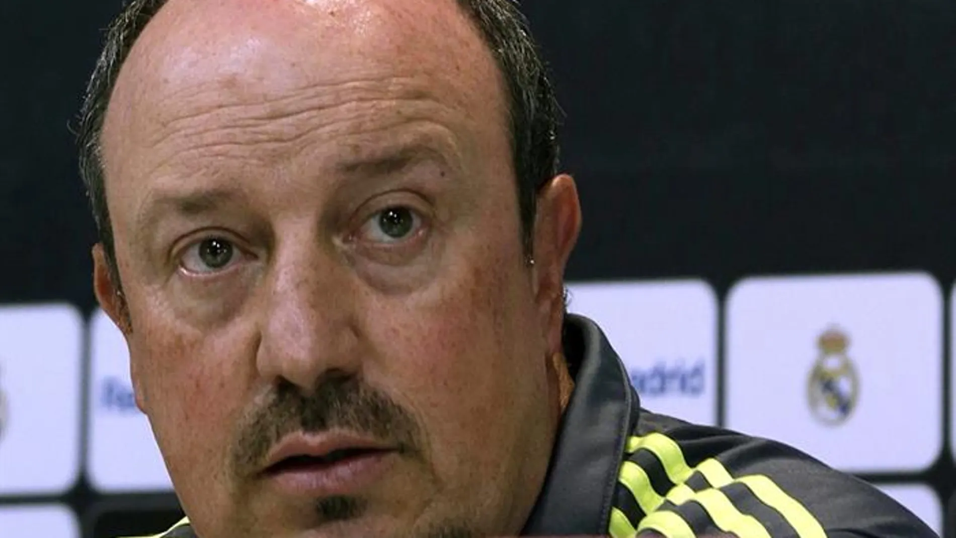 Rafa Benítez, en rueda de prensa con el Real Madrid Rafa Benítez, en rueda de prensa con el Real Madrid
