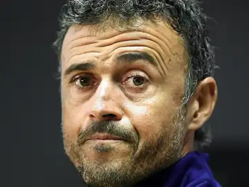 Luis Enrique, en rueda de prensa Luis Enrique, en rueda de prensa