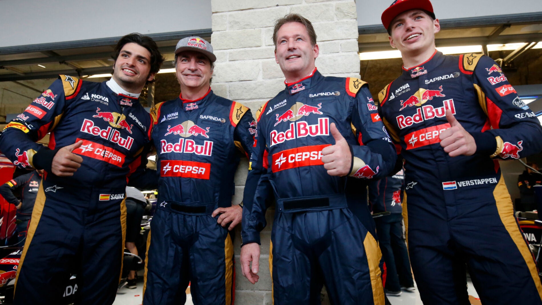Las familias Sainz y Verstappen, unidas