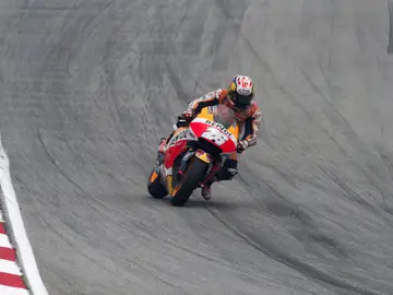 Dani Pedrosa en el circuito de Sepang Dani Pedrosa en el circuito de Sepang