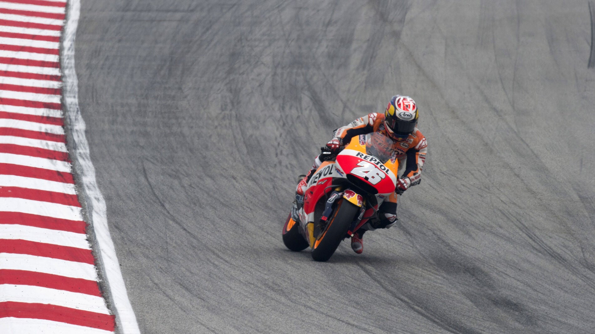 Dani Pedrosa en el circuito de Sepang