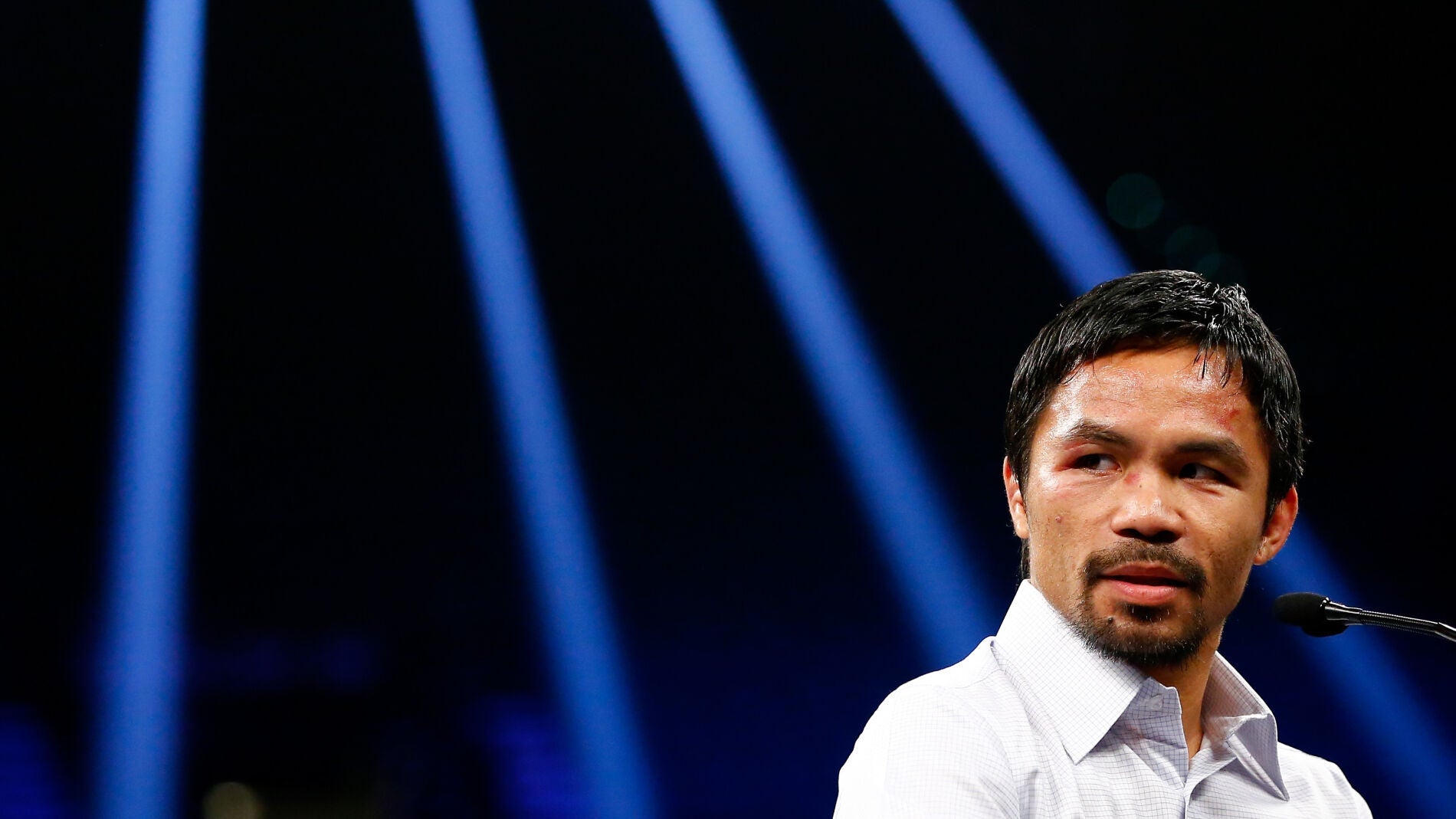 Manny Pacquiao, durante un acto publicitario
