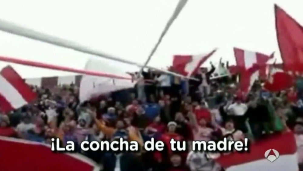 Aficionados argentinos gritan "la concha de tu madre"