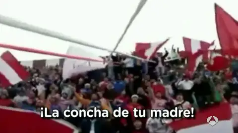 Aficionados argentinos gritan "la concha de tu madre" Aficionados argentinos gritan "la concha de tu madre"