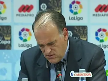 Tebas, en rueda de prensa Tebas, en rueda de prensa