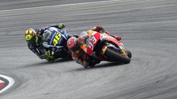 Marc Márquez y Valentino Rossi