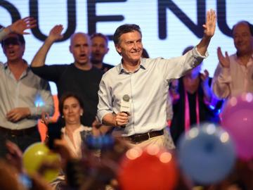  El candidato a la presidencia de Argentina por Cambiemos Mauricio Macri 