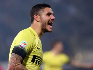 Icardi frente al Bolonia Icardi frente al Bolonia