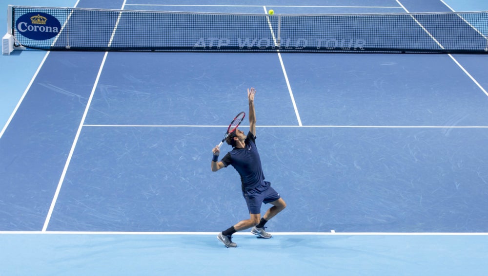 Federer, en su debut en Basilea