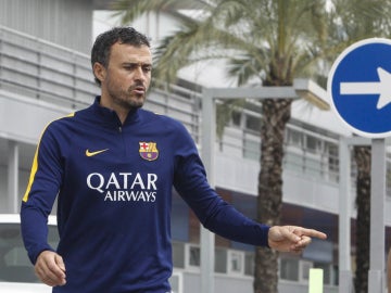 Luis Enrique, en la ciudad deportiva del Barcelona