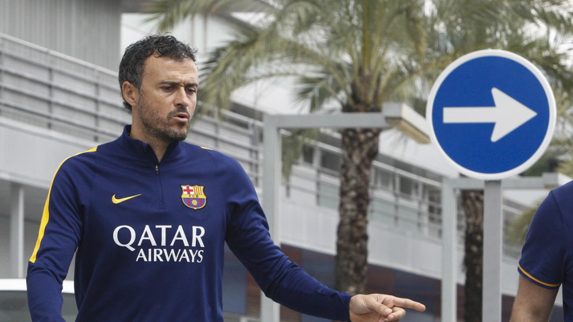 Luis Enrique, en la ciudad deportiva del Barcelona Luis Enrique, en la ciudad deportiva del Barcelona