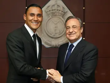 Keylor y Florentino Pérez Keylor y Florentino Pérez