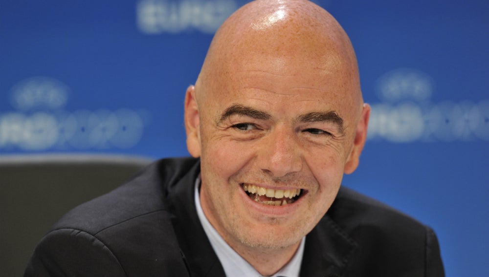 Gianni Infantino, durante una rueda de prensa