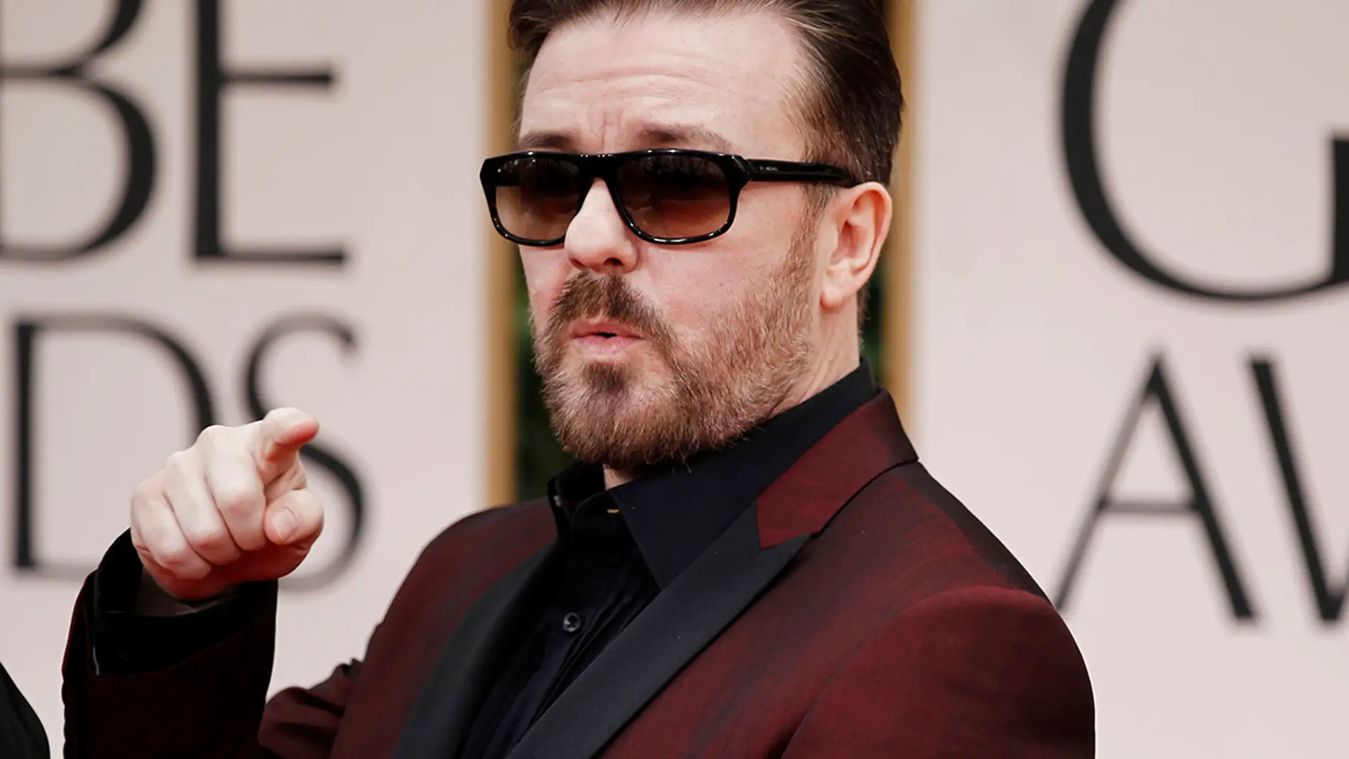 Ricky Gervais en la alfombra roja de 2011