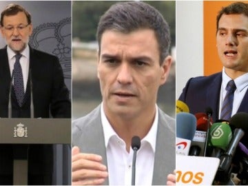 Rajoy, Sánchez y Rivera