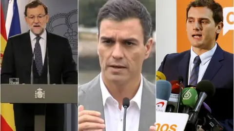 Rajoy, Sánchez y Rivera Rajoy, Sánchez y Rivera