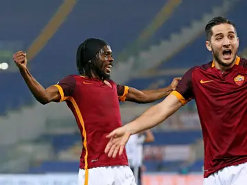 Gervinho celebrando su tanto ante el Udinese Gervinho celebrando su tanto ante el Udinese