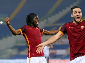 Gervinho celebrando su tanto ante el Udinese Gervinho celebrando su tanto ante el Udinese