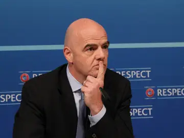 Gianni Infantino, durante una comparecencia Gianni Infantino, durante una comparecencia
