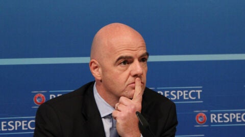 Gianni Infantino, durante una comparecencia