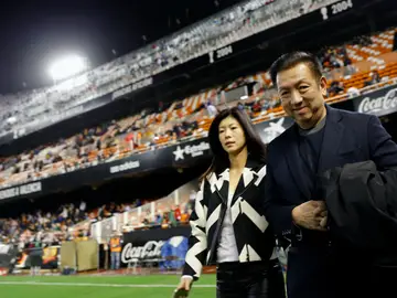 Peter Lim, en Mestalla Peter Lim, en Mestalla