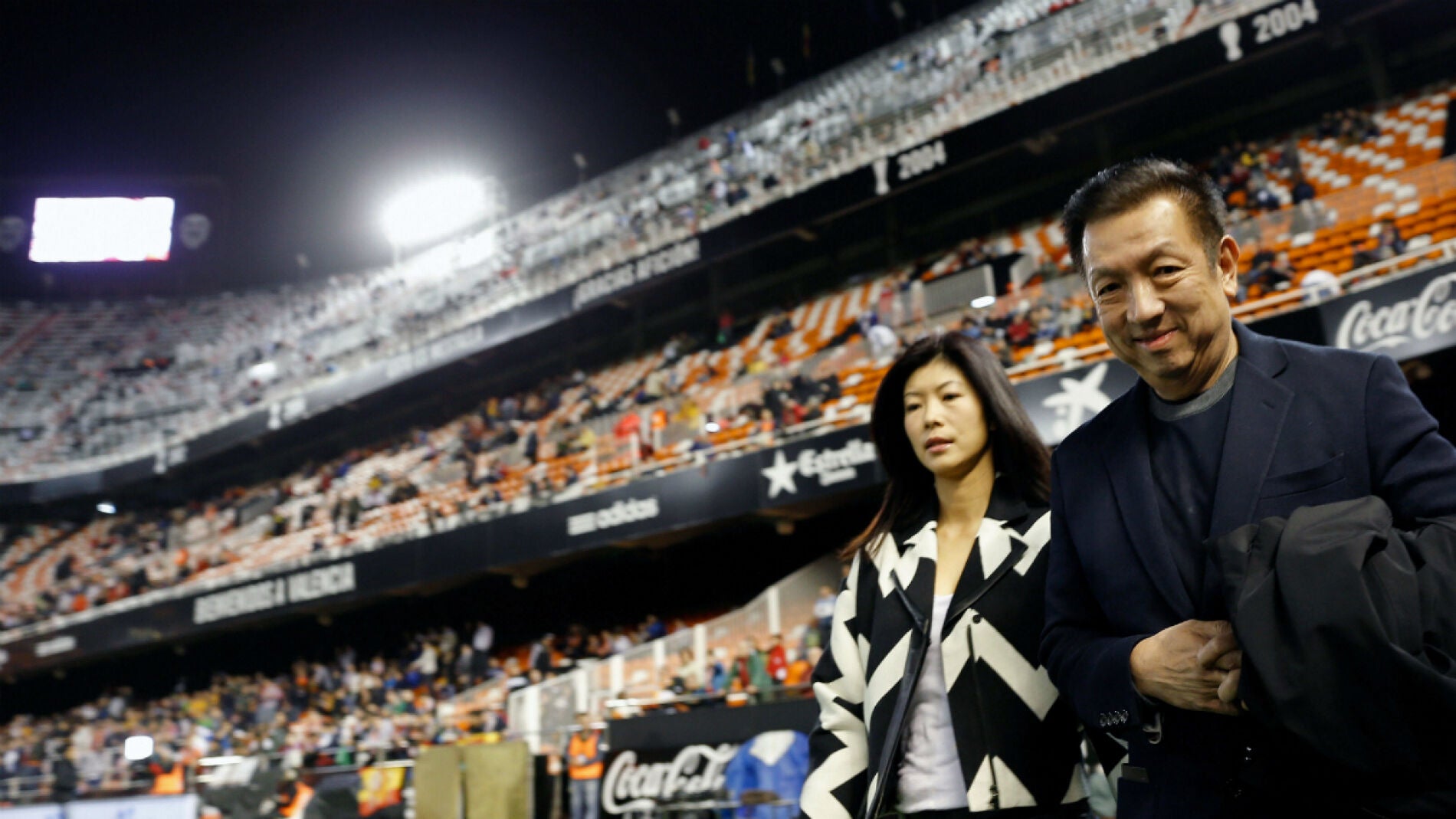 Peter Lim, en Mestalla