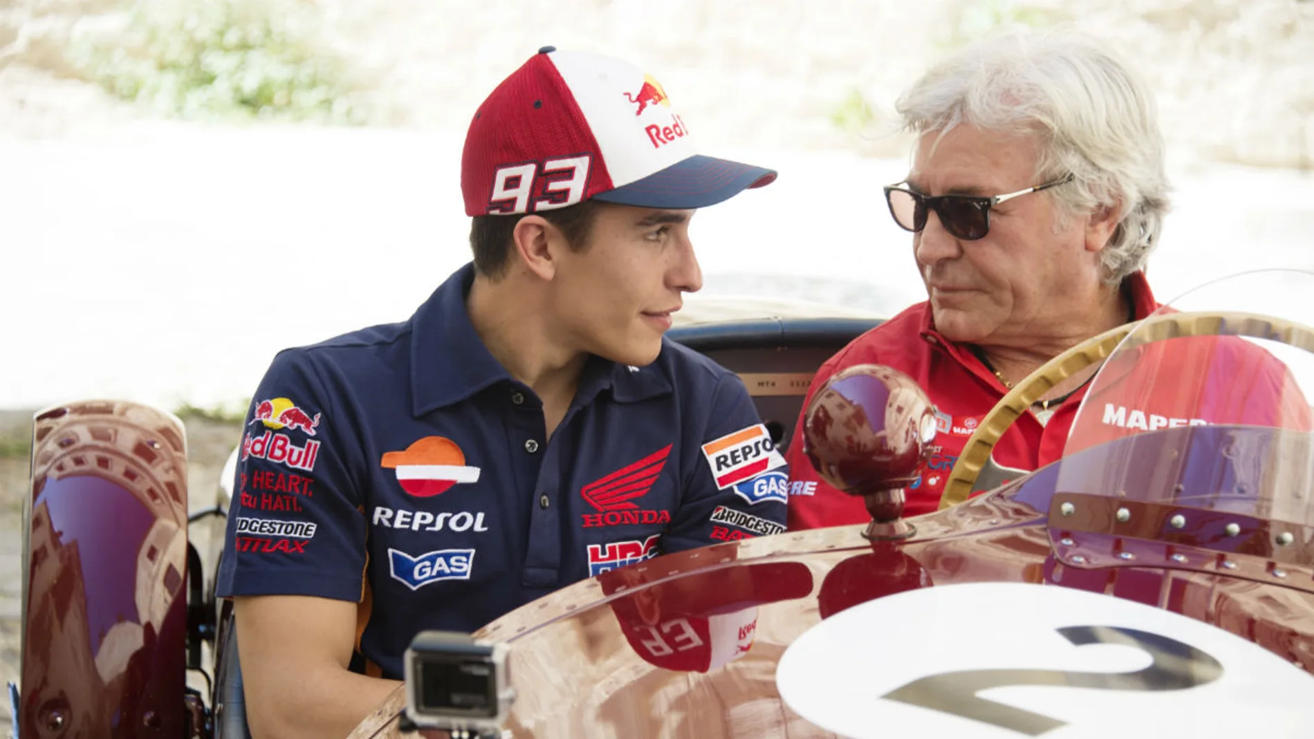 Ángel Nieto junto a Marc Márquez Ángel Nieto junto a Marc Márquez
