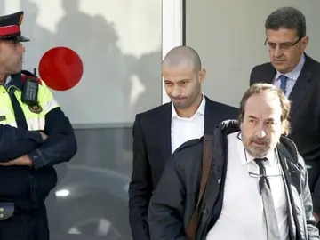 Javier Mascherano, saliendo del juzgado Javier Mascherano, saliendo del juzgado