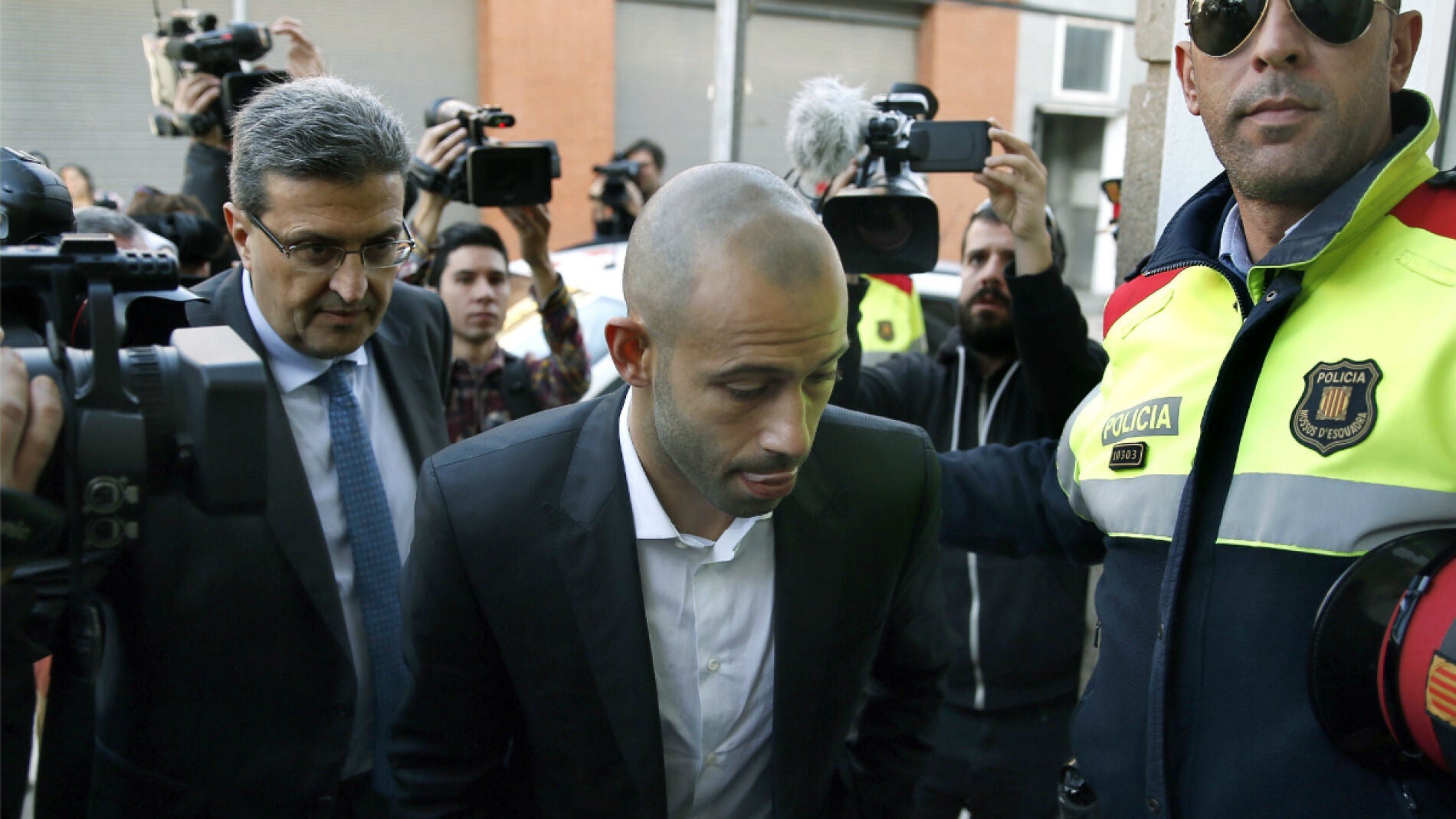 Javier Mascherano llega a los juzgados