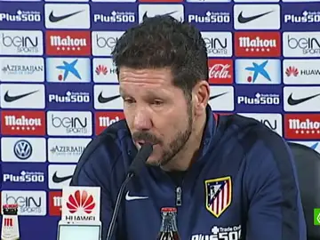 Simeone, en rueda de prensa Simeone, en rueda de prensa