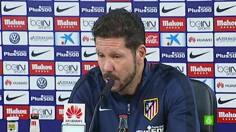 Simeone, en rueda de prensa Simeone, en rueda de prensa