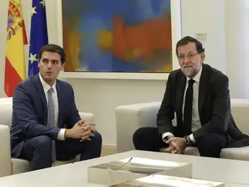 Rajoy y Rivera en la Moncloa Rajoy y Rivera en la Moncloa