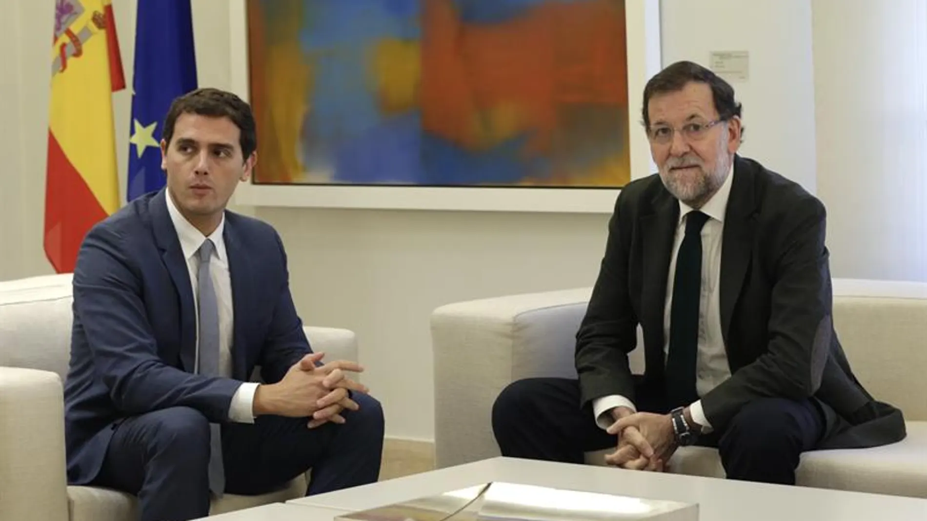 Rajoy y Rivera en la Moncloa Rajoy y Rivera en la Moncloa