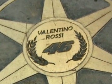 La estrella de la fama de Valentino Rossi