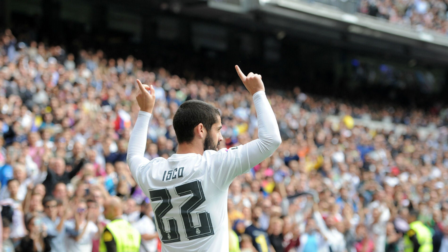 Isco celebra su gol ante Las Palmas