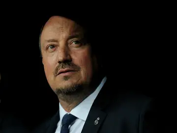 Rafa Benítez, durante el partido Rafa Benítez, durante el partido