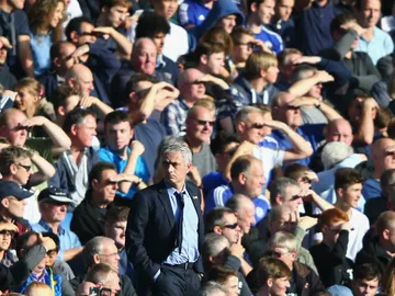 José Mourinho, durante el partido José Mourinho, durante el partido