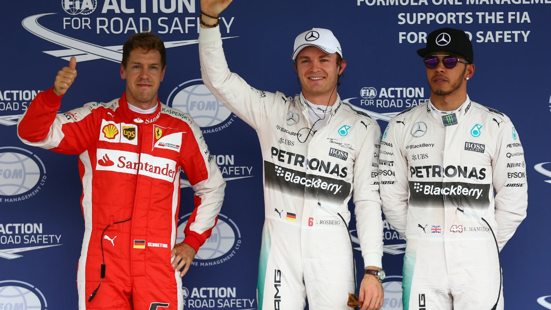 Vettel, Rosberg y Hamilton, los más rápidos de la Q3