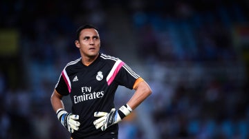 Keylor Navas, durante un partido con el Real Madrid